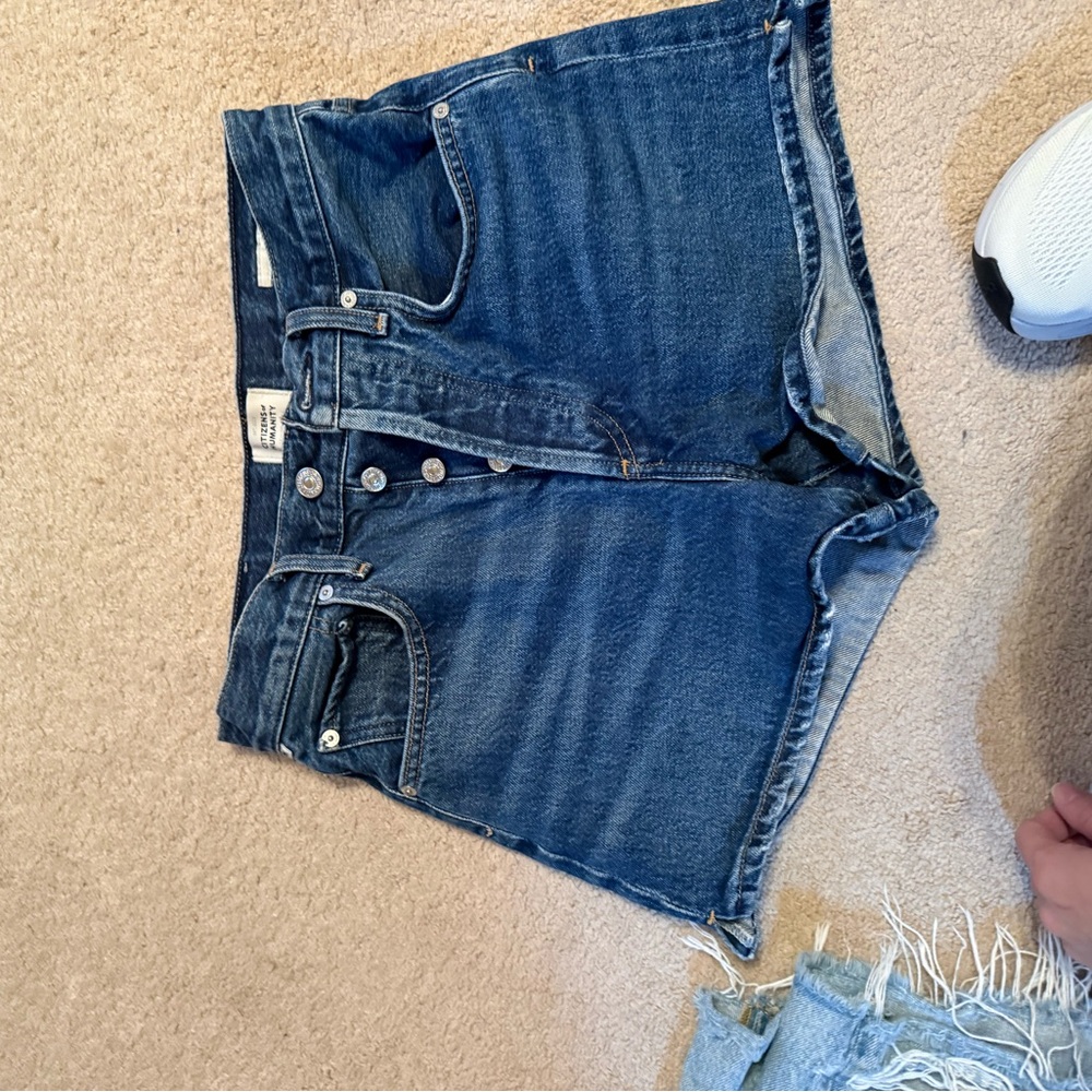 Citizens Of Humanity Dark Blue Jean Shorts